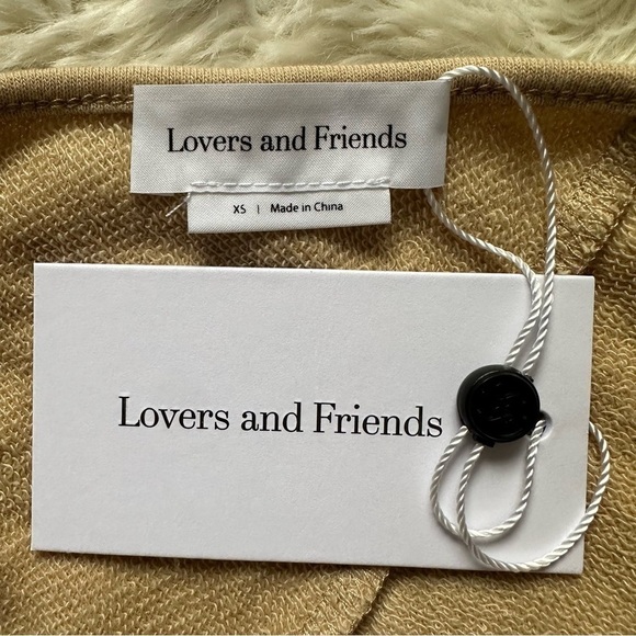 Lovers + Friends x Revolve Langley Top Tie Back Taupe Neutral XS NWT New - Picture 6 of 9